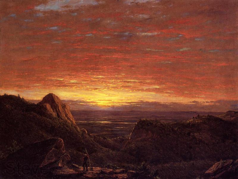 Frederic Edwin Church Morning, Looking East over the Hudson Valley from the Catskill Mountains Germany oil painting art